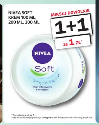 Krem Nivea Soft 300 ml promocja w Selgros