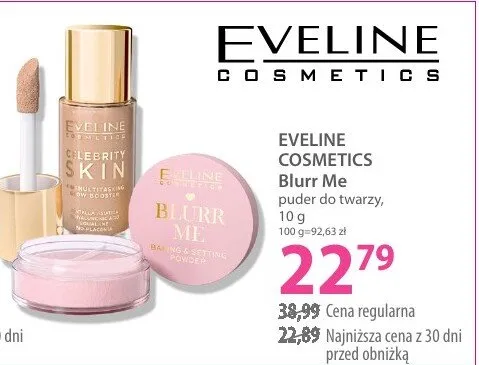Puder do twarzy EVELINE COSMETICS Blurr Me puder do twarzy różne odcienie promocja w Hebe