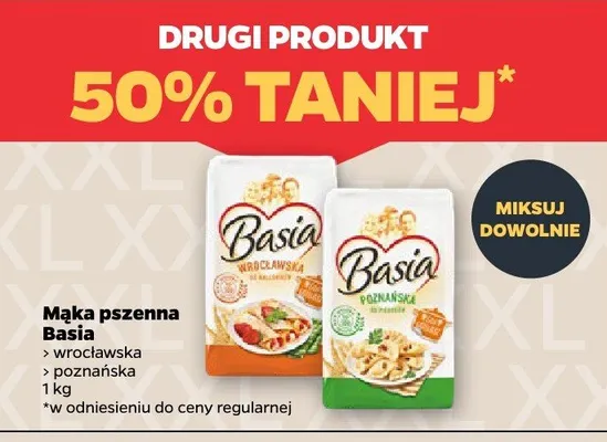 Mąka pszenna poznańska DRUGA -50% promocja w Netto