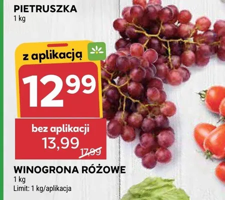 Winogrona różowe promocja w Stokrotka