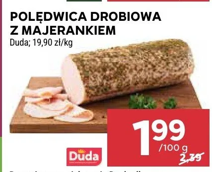 Polędwica drobiowa z majerankiem Duda promocja w Stokrotka