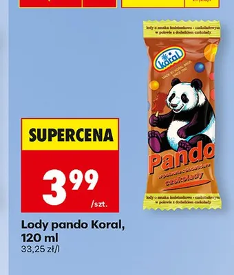Lody pando Koral promocja w Biedronka