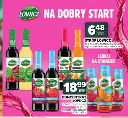Syrop Łowicz pomarańczowy promocja w Stokrotka