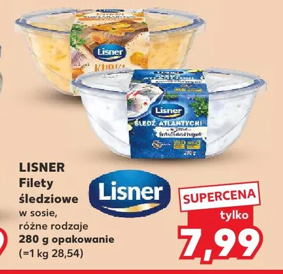 Filety śledziowe w sosie Lisner promocja w Kaufland