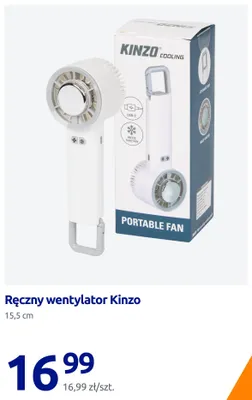 Ręczny wentylator Kinzo 15,5 cm promocja w Action
