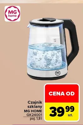 Czajnik szklany GK24001 1,8 l Mg Home promocja w Carrefour