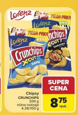 Chipsy Crunchips X-Cut Solone promocja w Carrefour
