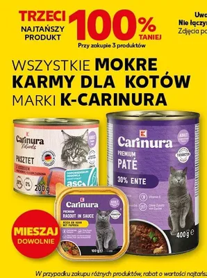 Mokre karmy dla kotów pasztet promocja w Kaufland