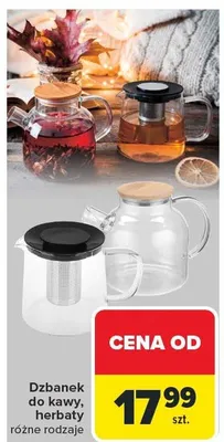 Dzbanek do kawy, herbaty różne rodzaje promocja w Carrefour