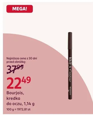 Kredka do oczu Bourjois, 1,14 g promocja w Rossmann