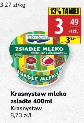 Mleko zsiadłe Krasnystaw promocja w API Market