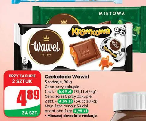 Czekolada Wawel promocja w Dino