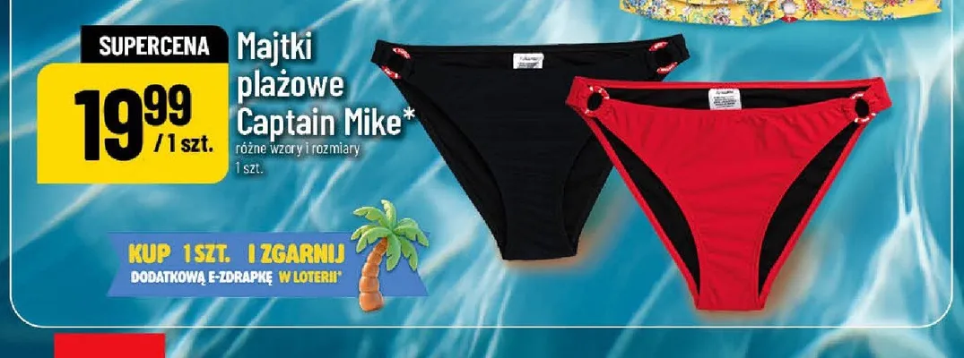 Majtki plażowe Captain Mike promocja w POLOmarket