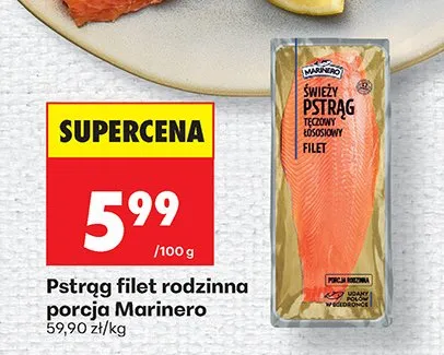 Pstrąg filet rodzinna porcja promocja w Biedronka