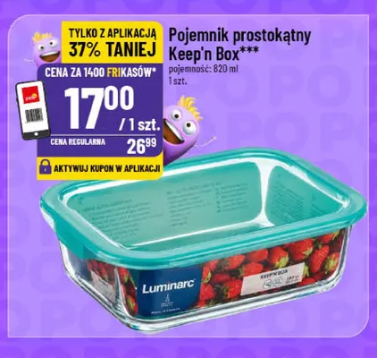 Pojemnik prostokątny Keep'n Box 820 ml Luminarc promocja w POLOmarket