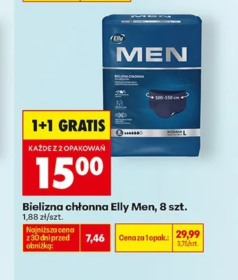 Bielizna chłonna Elly Men 8 szt promocja w Biedronka