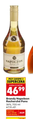 Brandy Napoleon Recherché Pons promocja w Biedronka