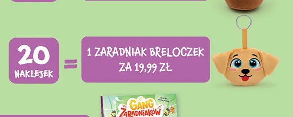 Breloczek Gang Zaradniaków promocja w Biedronka
