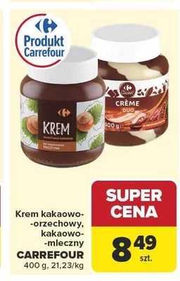 Krem kakaowo-orzechowy CARREFOUR promocja w Carrefour Market