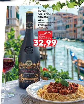 Wino czerwone wytrawne Piccini Collezione Privata Toscana promocja w Kaufland