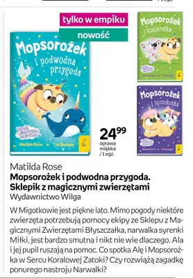 Książka Mopsorożek i tęczokotka promocja w Empik