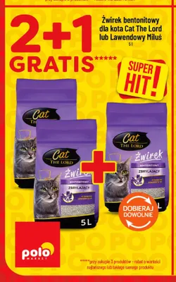 Żwirek bentonitowy dla kota Cat The Lord promocja w POLOmarket