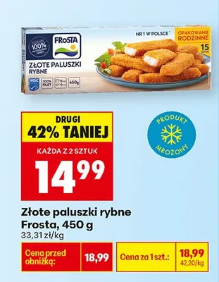 Złote paluszki rybne promocja w Biedronka