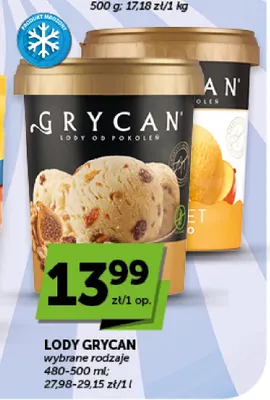 Lody Grycan promocja w Groszek