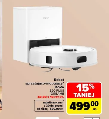 Robot sprzątająco-mopujący Mova E20 Plus Dreame promocja w Carrefour