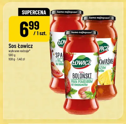 Sos spaghetti Łowicz promocja w POLOmarket