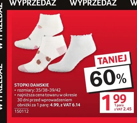 Stopki damskie promocja w Selgros