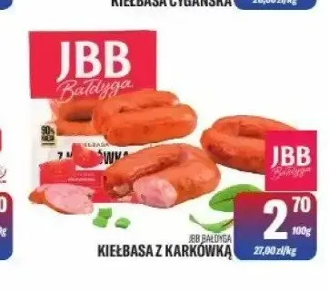 Kiełbasa z karkówką JBB Bałdyga promocja w Tomi Markt