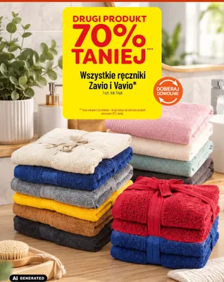 Ręczniki Zavio i Vavio promocja w POLOmarket