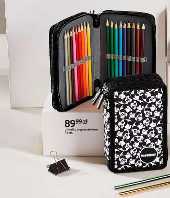 Piórnik z wyposażeniem Panda Style Paperdot promocja w Empik