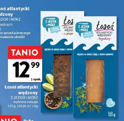 Łosoś atlantycki wędzony promocja w Intermarche