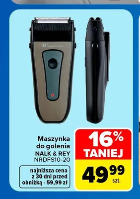 Maszynka do golenia Nalk & Rey promocja w Carrefour