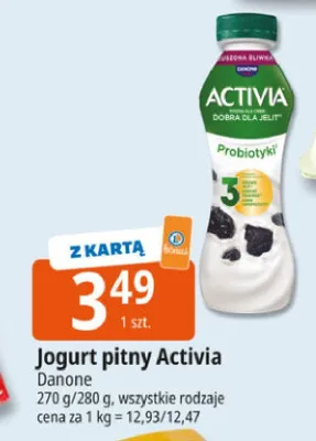 Jogurt pitny Probiotyki3 promocja w Leclerc
