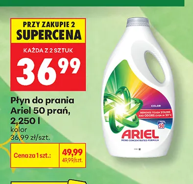 Płyn do prania Ariel 50 prań kolor promocja w Biedronka