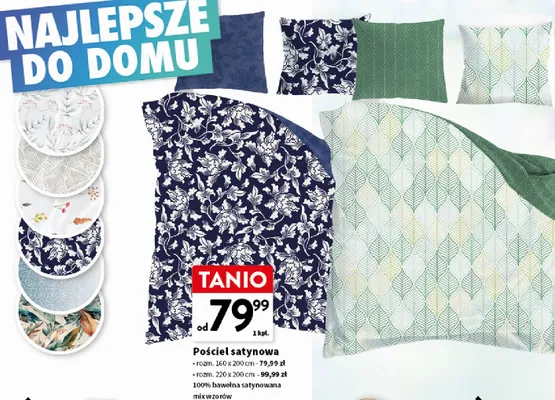 Pościel satynowa 160x200 cm promocja w Intermarche