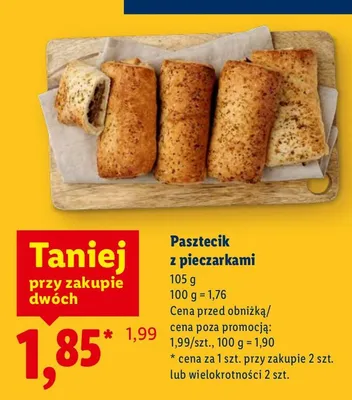 Pasztecik z pieczarkami promocja w Lidl