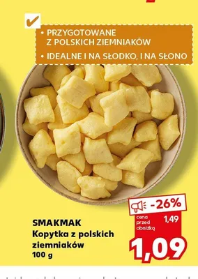 Kopytka z polskich ziemniaków SMAKMAK promocja w Kaufland