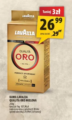 Kawa mielona Lavazza Qualità Oro promocja w Arhelan