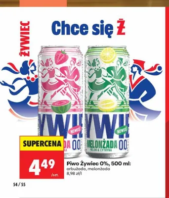 Piwo bezalkoholowe Żywiec Arbużada promocja w Biedronka