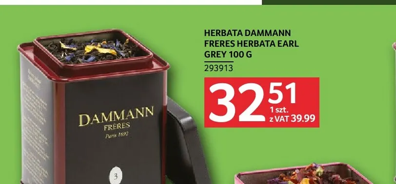 Herbata Dammann Frères Earl Grey promocja w Selgros