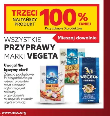 Przyprawy Vegeta promocja w Kaufland
