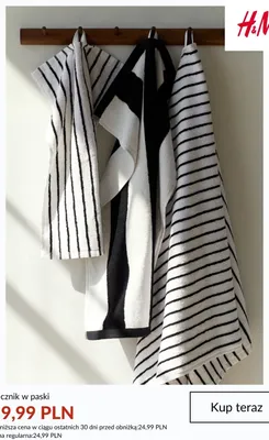 Ręcznik w paski H&M promocja w H&M