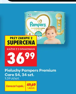 Pieluchy Pampers Premium Care S4 promocja w Biedronka