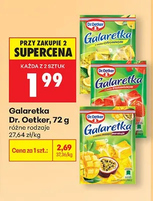 Galaretka różne rodzaje promocja w Biedronka