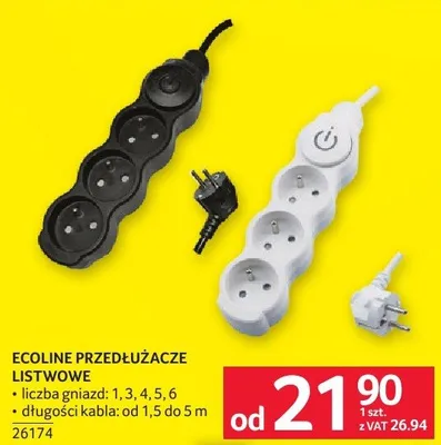 Przedłużacz Ecoline promocja w Selgros