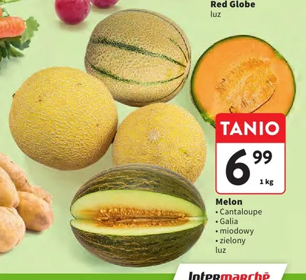 Melon Cantaloupe promocja w Intermarche